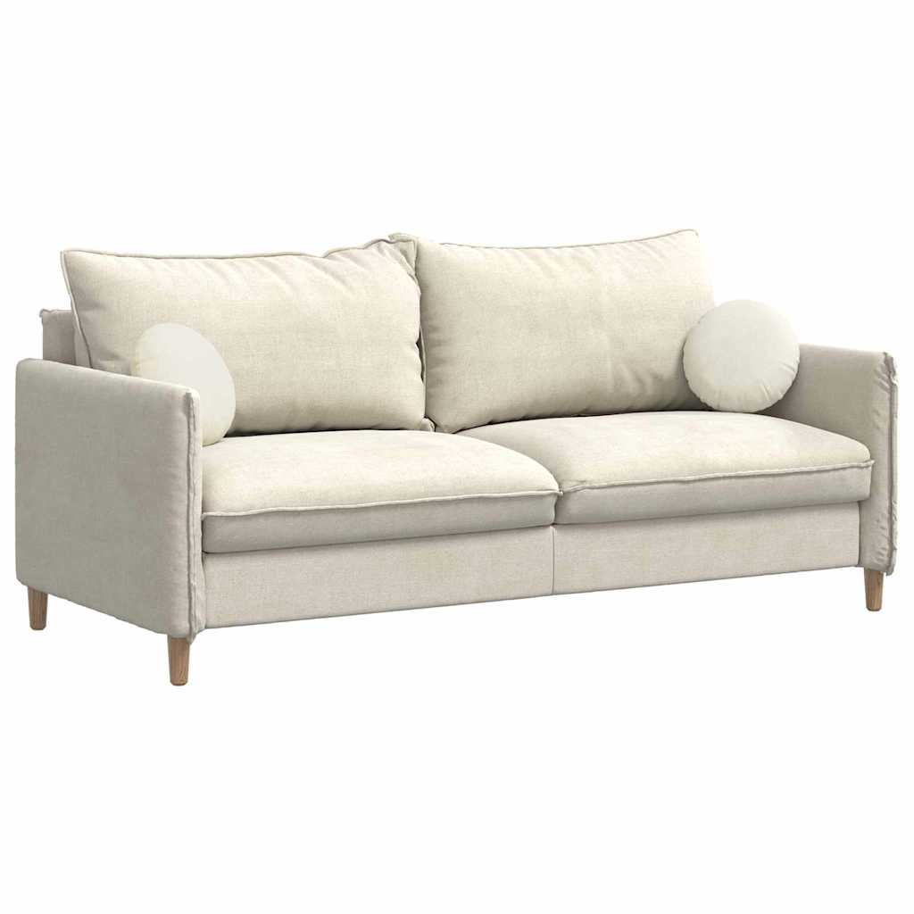Sædepuder 2 pcs Creme Ø30 x 13 cm Fløjl