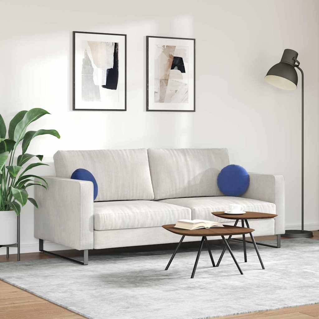 Sædepuder 2 pcs Politi blå Ø30 x 13 cm Fløjl