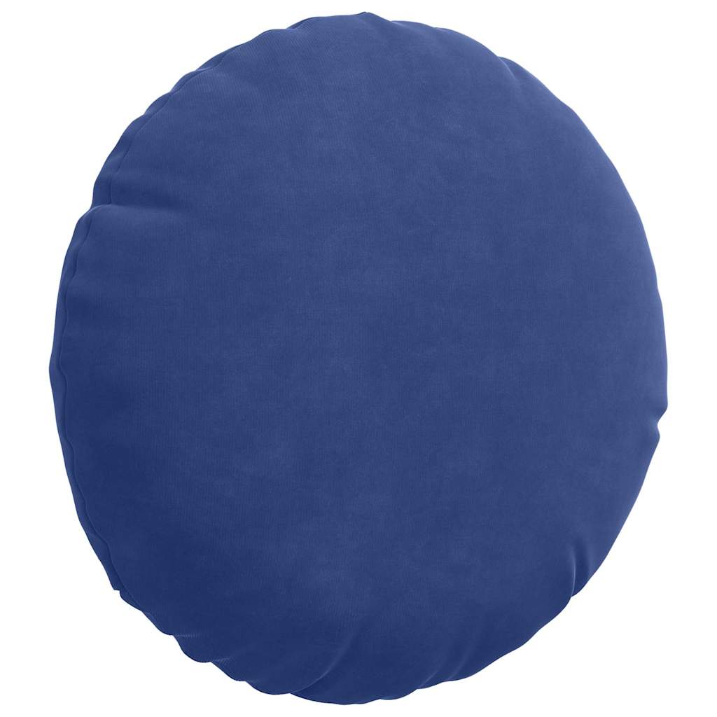 Sædepuder 2 pcs Politi blå Ø30 x 13 cm Fløjl