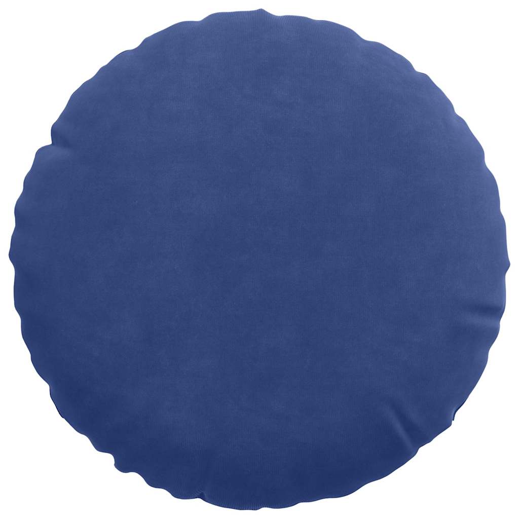 Sædepuder 2 pcs Politi blå Ø30 x 13 cm Fløjl
