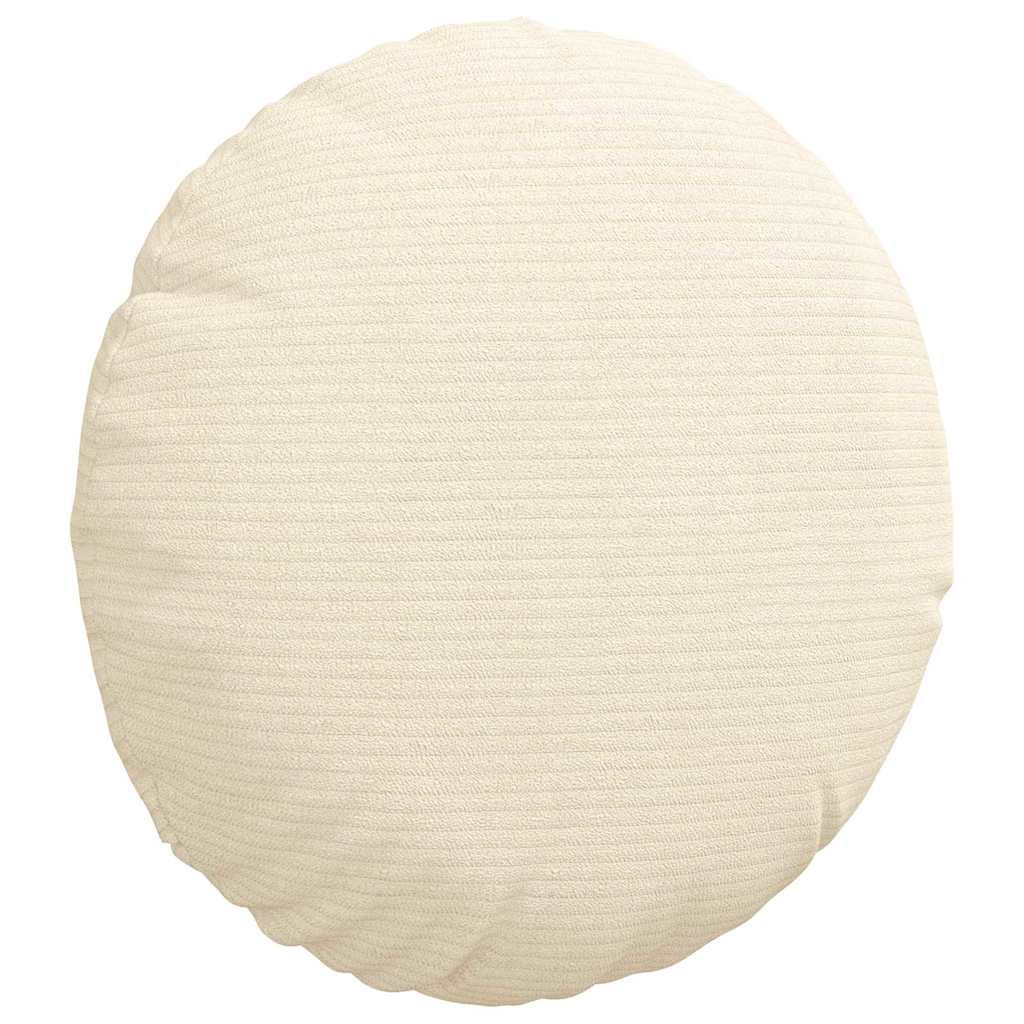 Sædepuder 2 pcs Creme Ø30 x 13 cm Velourstof
