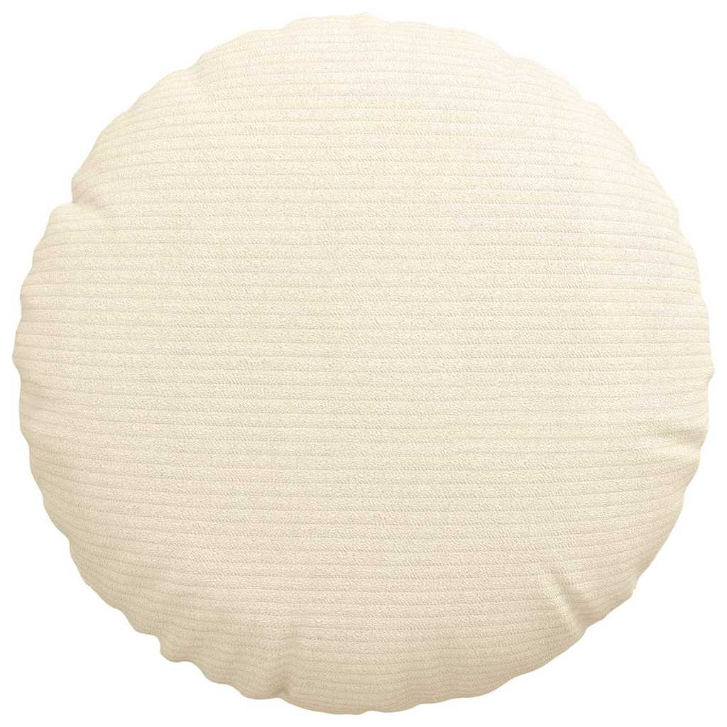 Sædepuder 2 pcs Creme Ø30 x 13 cm Velourstof