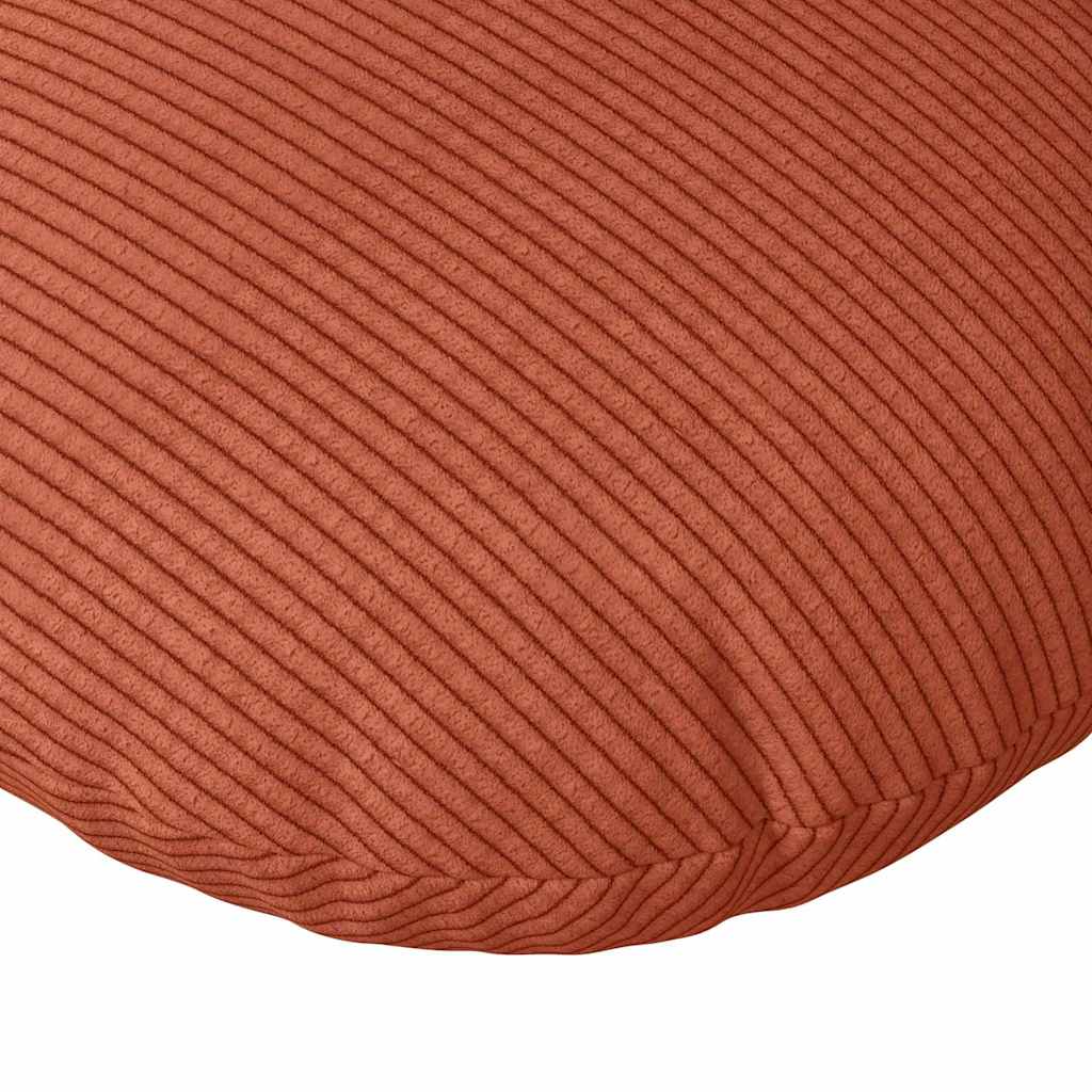 Sædepuder 2 pcs Rød orange Ø30 x 13 cm Velourstof