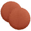 Sædepuder 2 pcs Rød orange Ø30 x 13 cm Velourstof