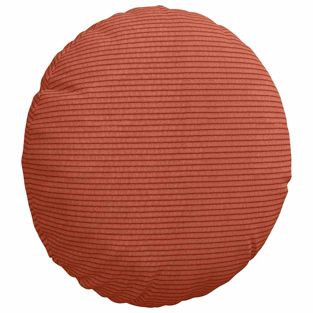 Sædepuder 2 pcs Rød orange Ø30 x 13 cm Velourstof