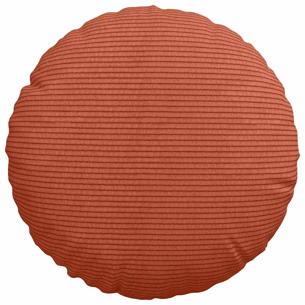 Sædepuder 2 pcs Rød orange Ø30 x 13 cm Velourstof