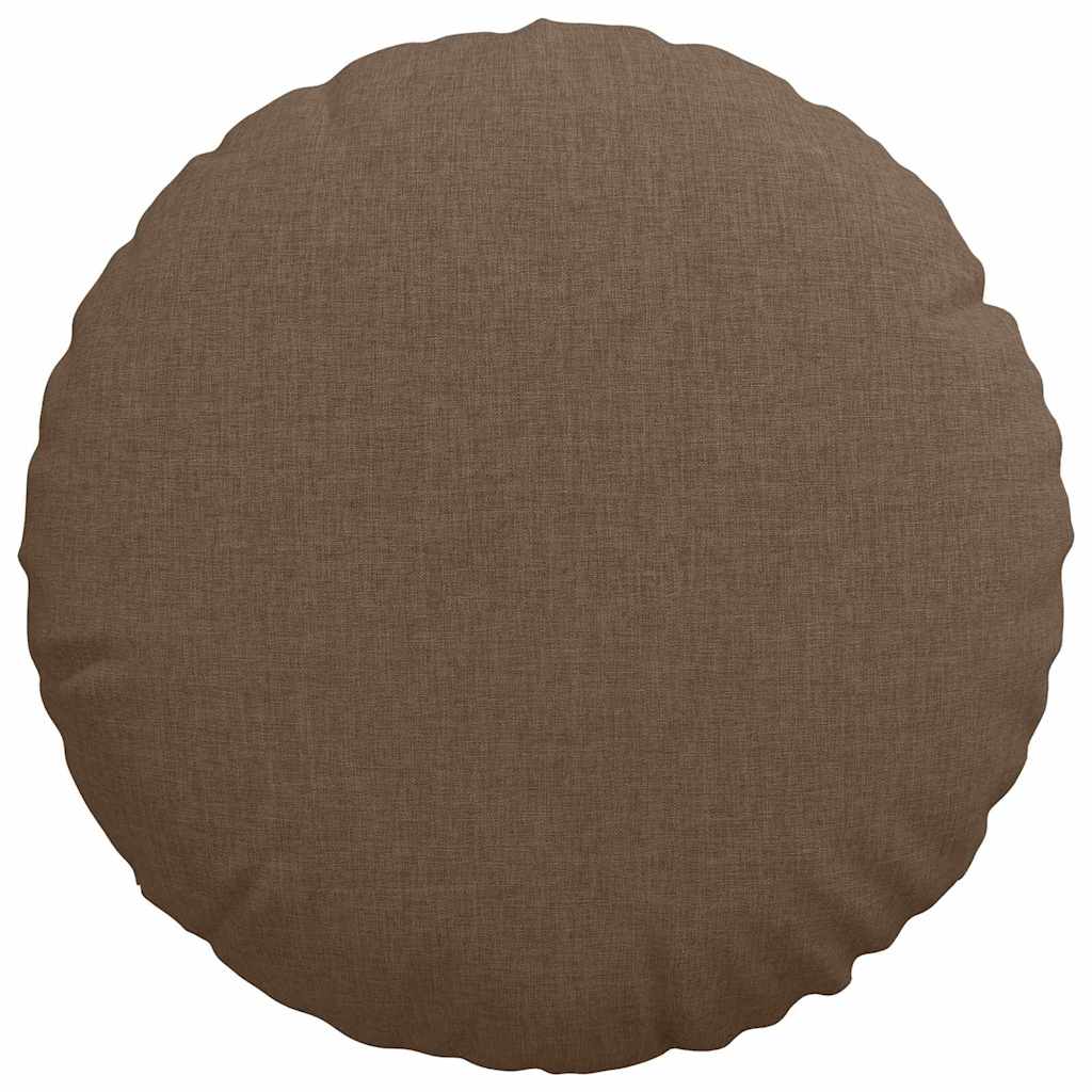 Sædepuder 2 pcs Brun Ø40 x 13 cm Stof