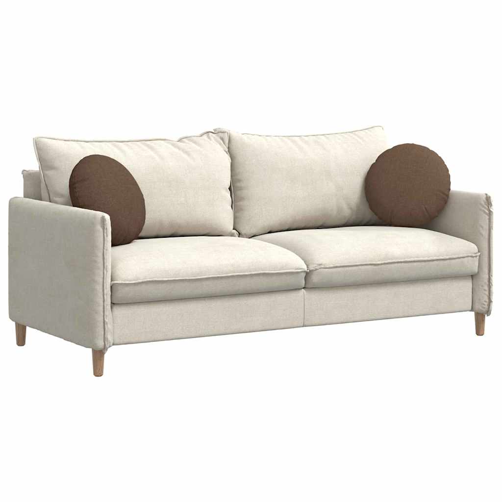 Sædepuder 2 pcs Brun Ø40 x 13 cm Stof