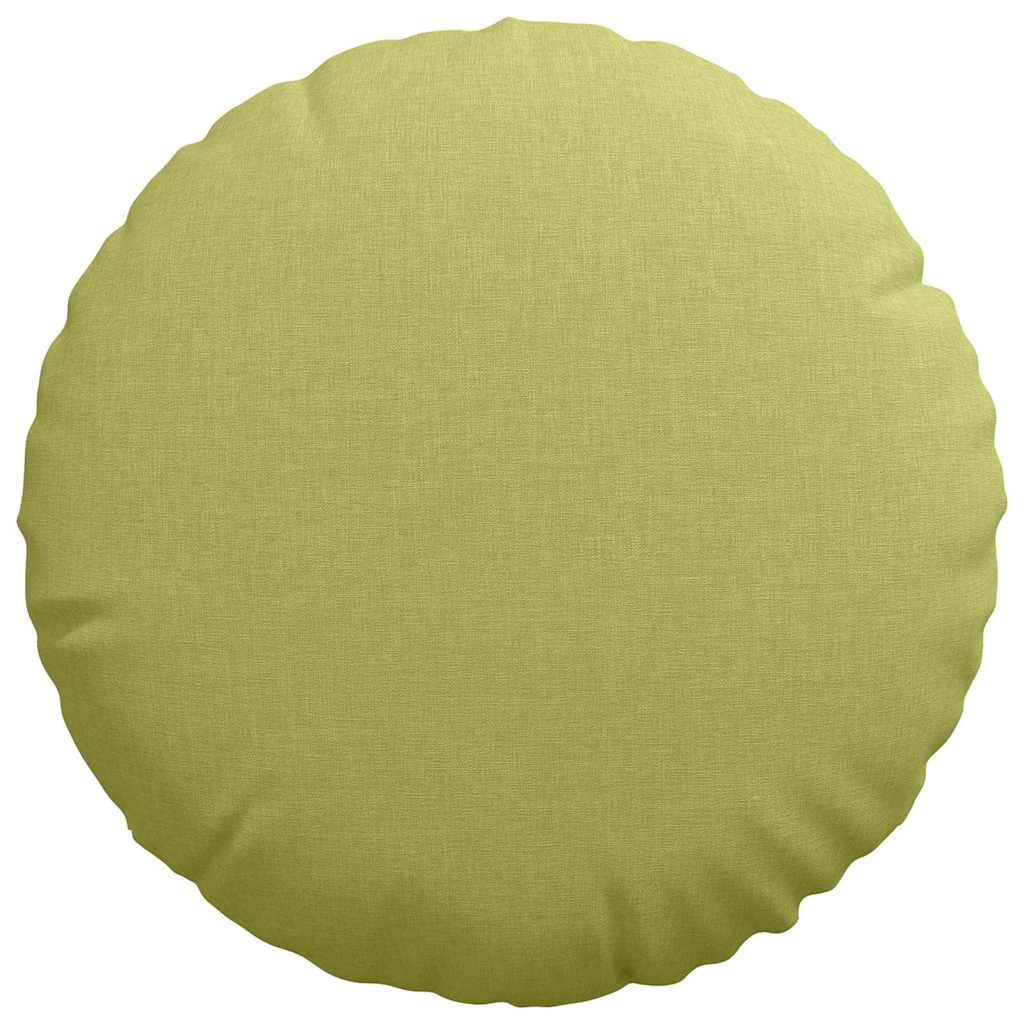 Sædepuder 2 pcs Lys grøn Ø40 x 13 cm Stof