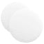 Sædepuder 2 pcs Hvid Ø40 x 13 cm Stof