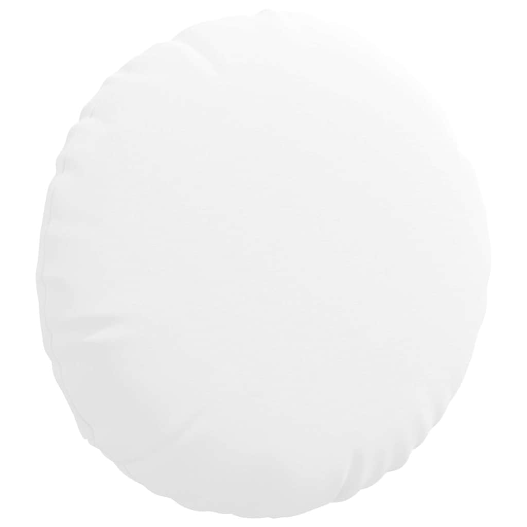 Sædepuder 2 pcs Hvid Ø40 x 13 cm Stof