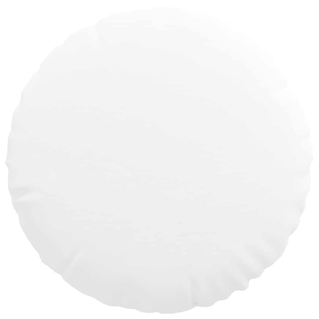 Sædepuder 2 pcs Hvid Ø40 x 13 cm Stof