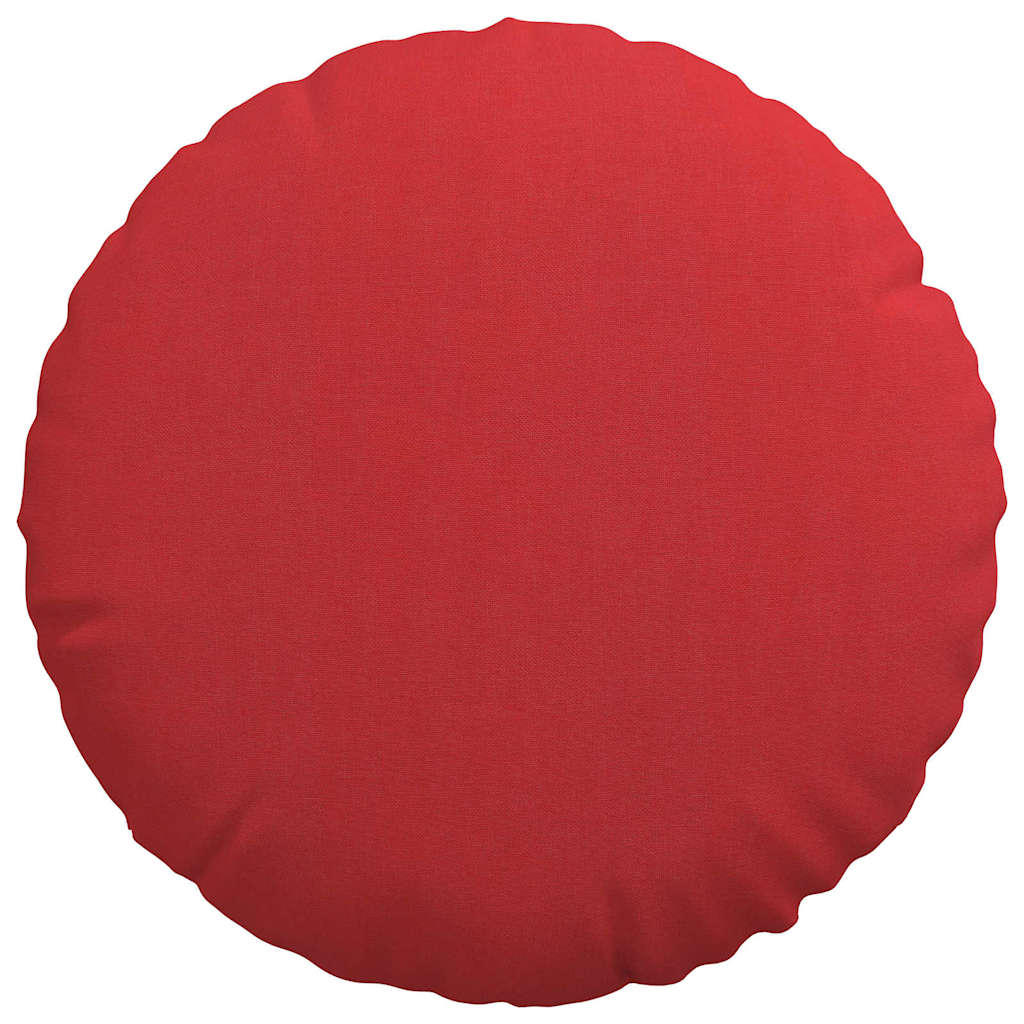 Sædepuder 2 pcs Rød Ø40 x 13 cm Stof