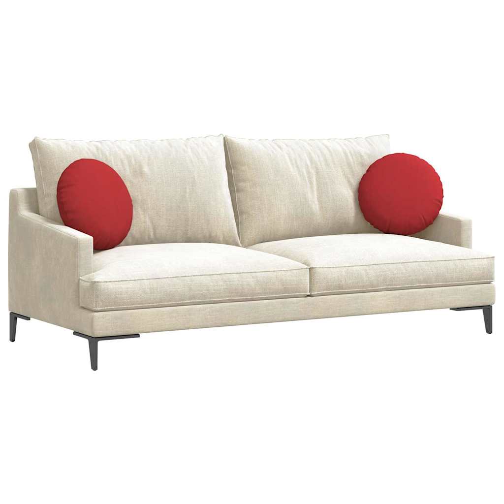 Sædepuder 2 pcs Rød Ø40 x 13 cm Stof