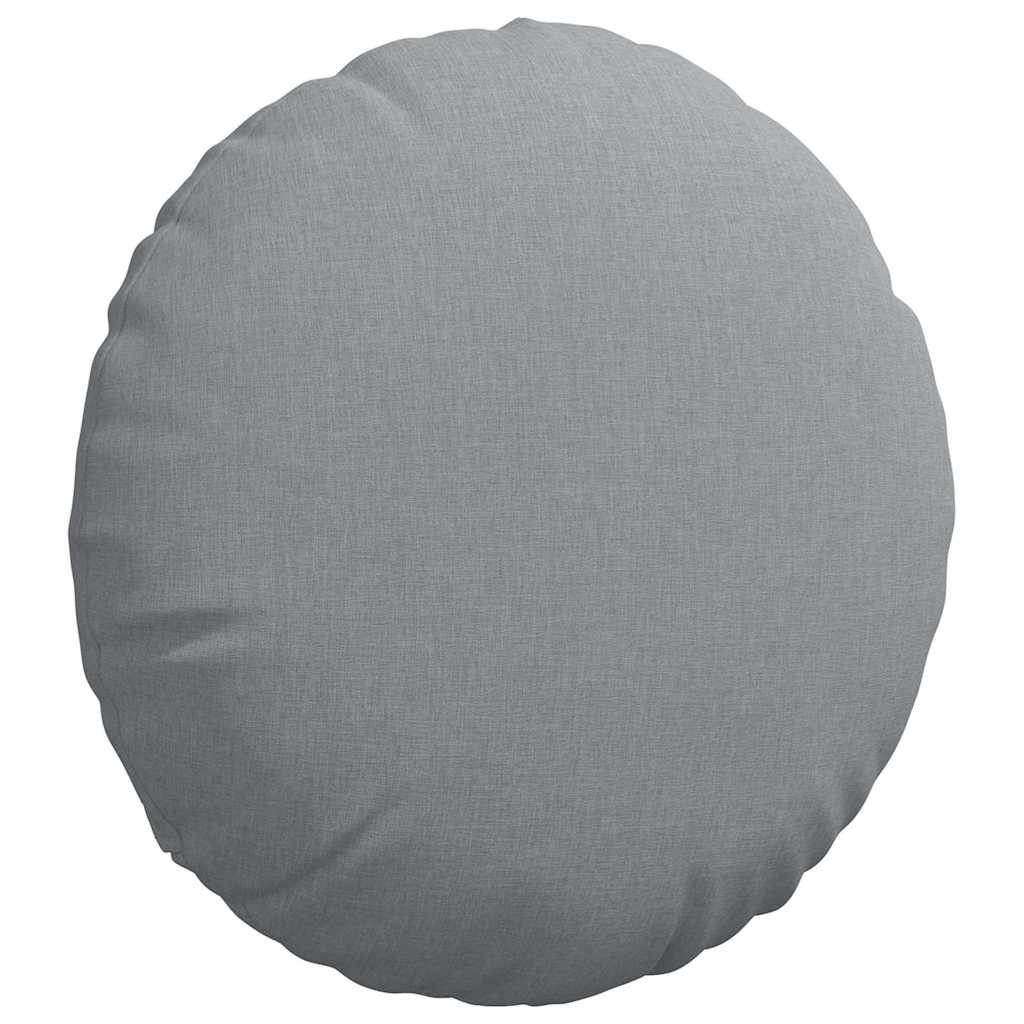 Sædepuder 2 pcs Lysegrå Ø50 x 19 cm Stof
