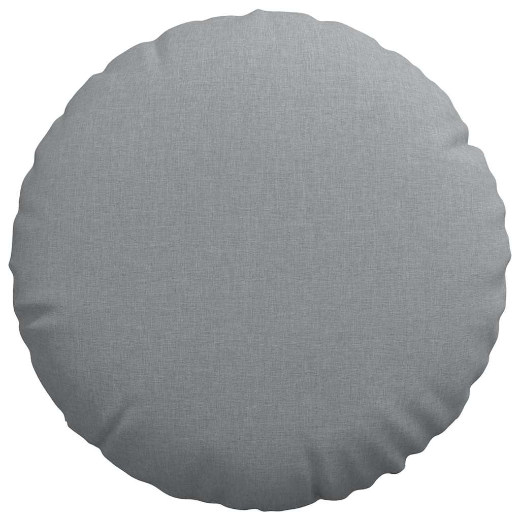 Sædepuder 2 pcs Lysegrå Ø50 x 19 cm Stof