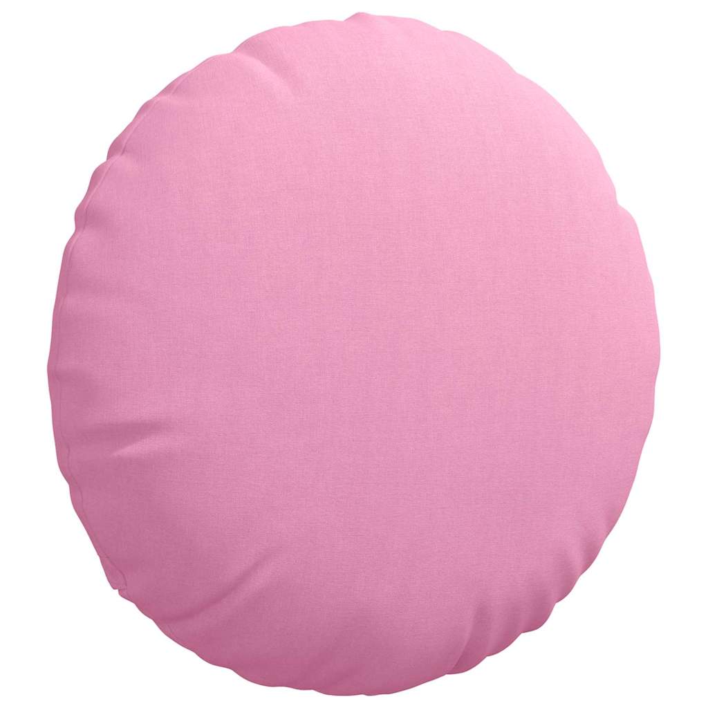Sædepuder 2 pcs Lyserød Ø50 x 19 cm Stof