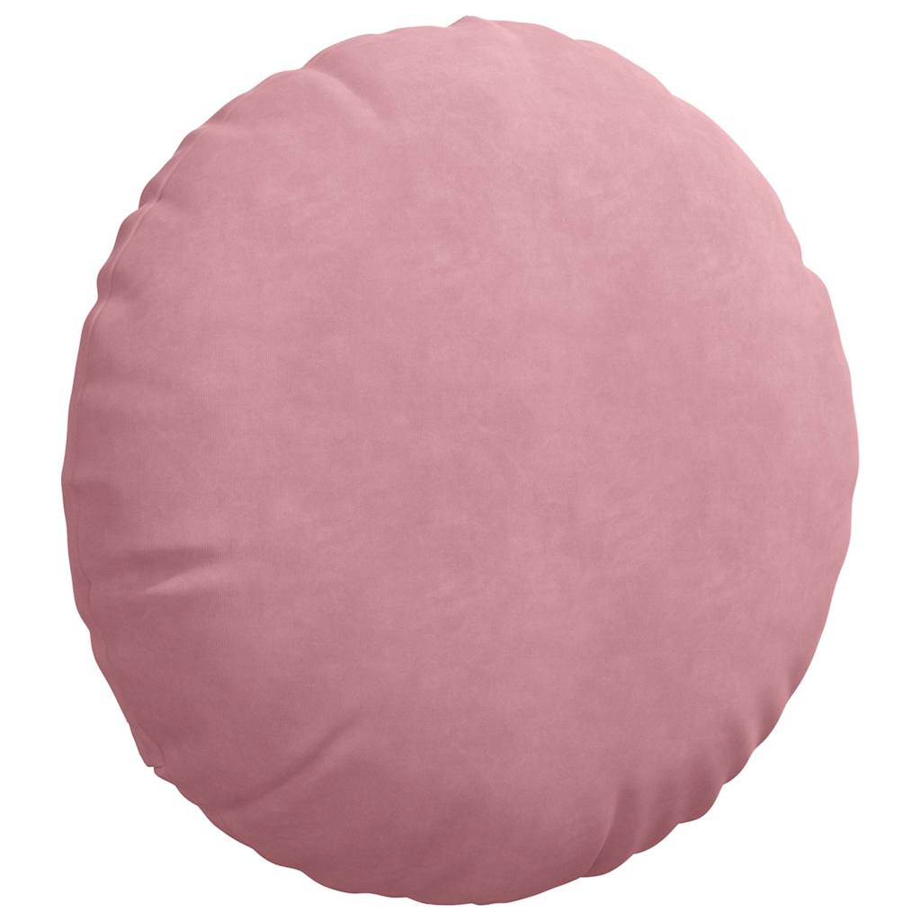 Sædepuder 2 pcs Lyserød Ø50 x 19 cm Fløjl