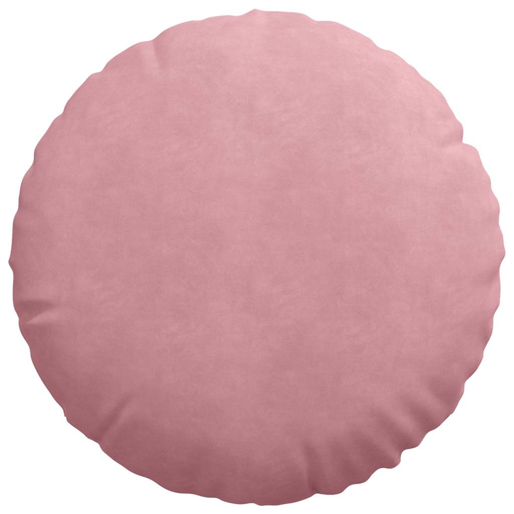 Sædepuder 2 pcs Lyserød Ø50 x 19 cm Fløjl