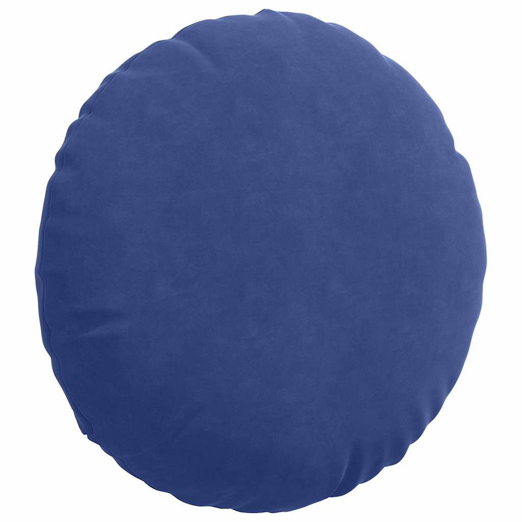 Sædepuder 2 pcs Politi blå Ø50 x 19 cm Fløjl