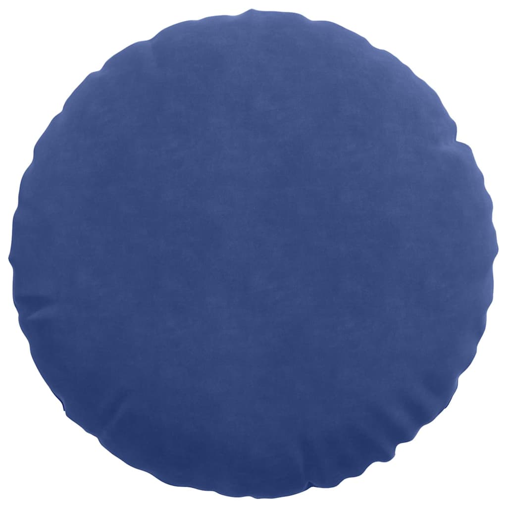 Sædepuder 2 pcs Politi blå Ø50 x 19 cm Fløjl