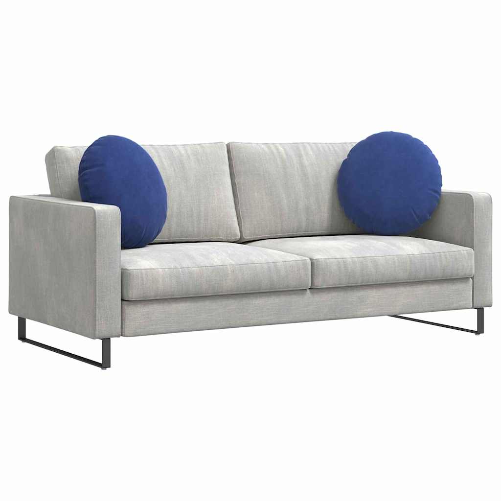 Sædepuder 2 pcs Politi blå Ø50 x 19 cm Fløjl