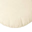 Sædepuder 2 pcs Creme Ø50 x 19 cm Velourstof