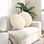 Sædepuder 2 pcs Creme Ø50 x 19 cm Velourstof
