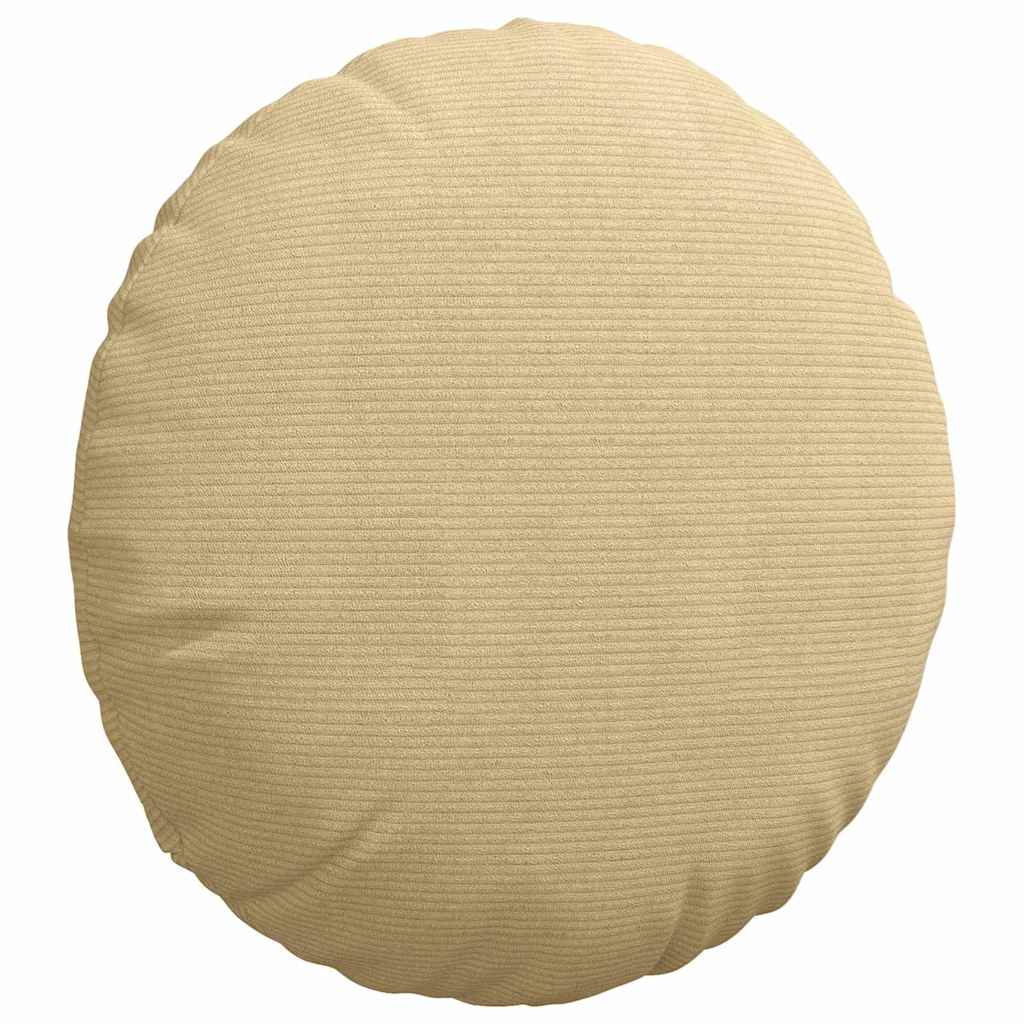 Sædepuder 2 pcs Grågrøn Ø50 x 19 cm Velourstof