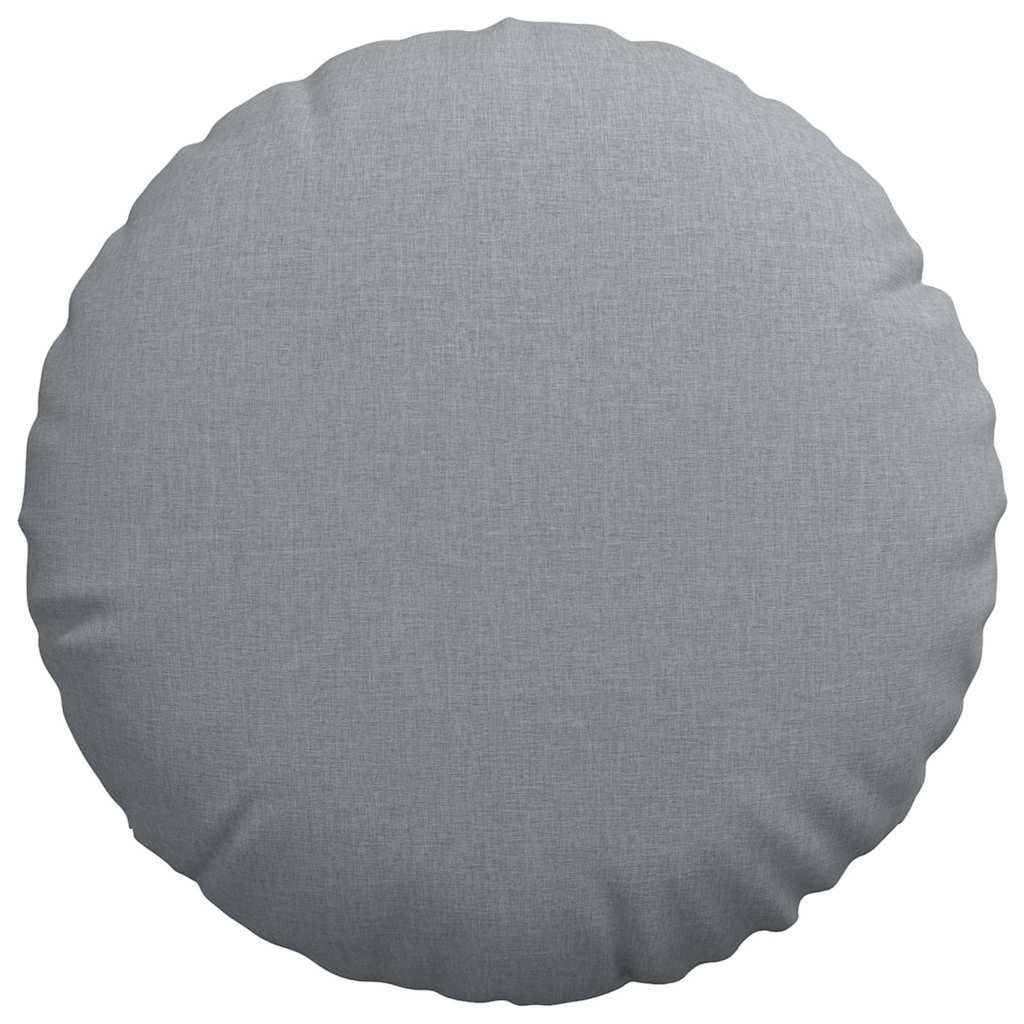 Sædepuder 2 pcs Lysegrå Ø60 x 21 cm Stof