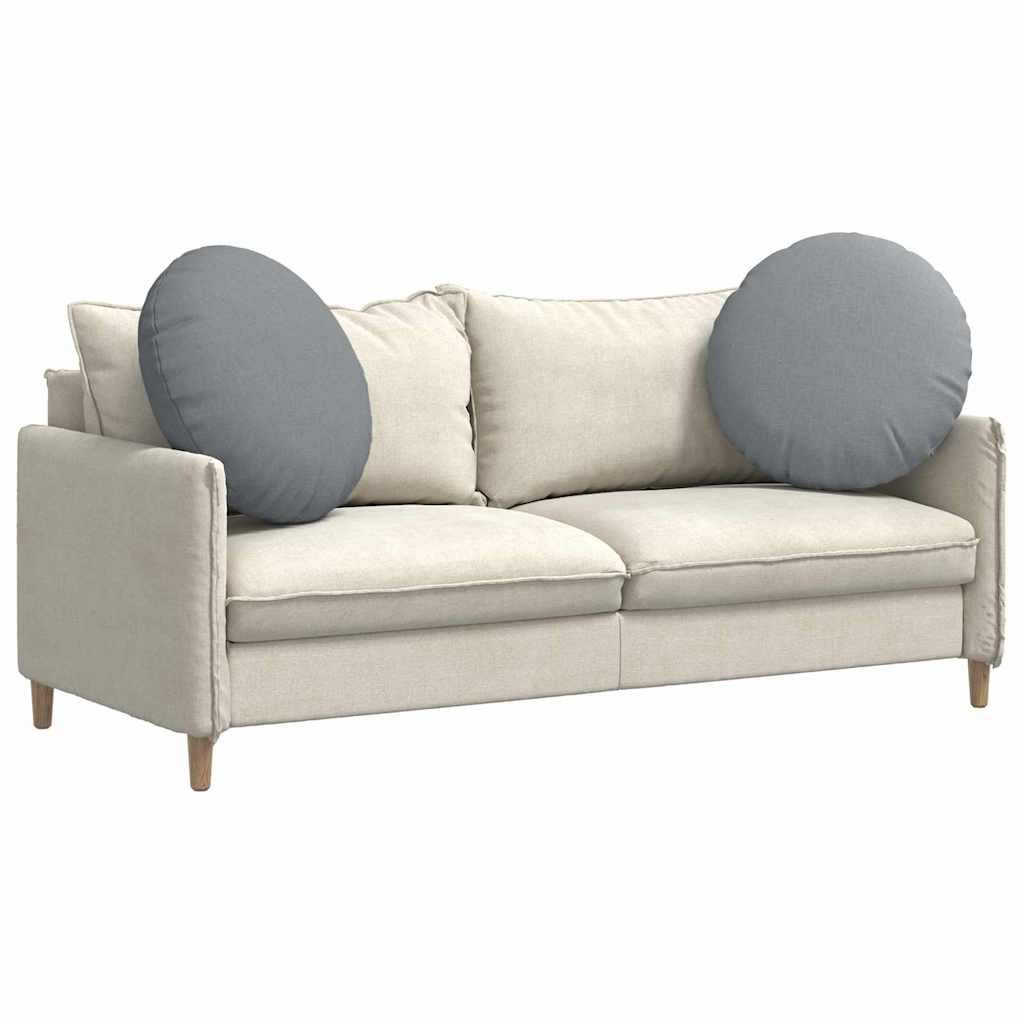 Sædepuder 2 pcs Lysegrå Ø60 x 21 cm Stof