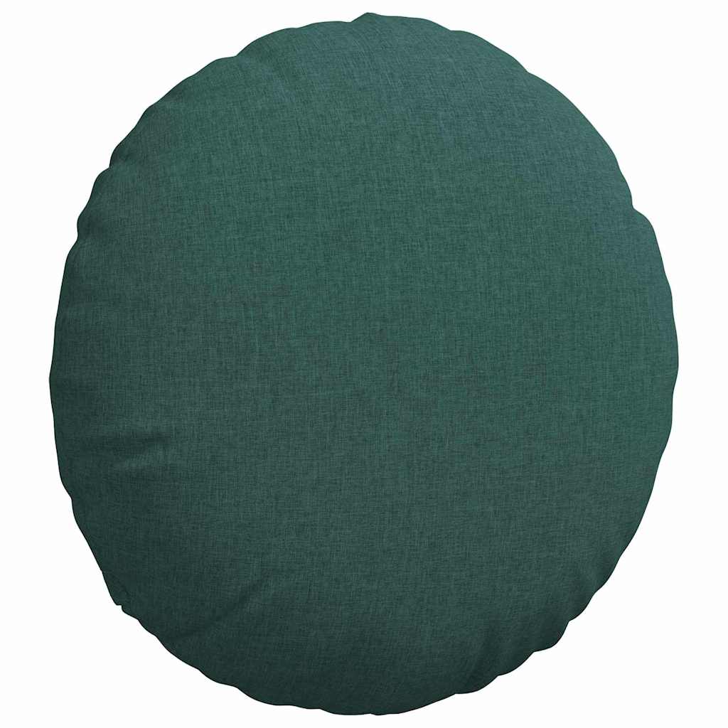 Sædepuder 2 pcs Mørkegrøn Ø60 x 21 cm Stof