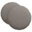 Sædepuder 2 pcs Gråbrun Ø60 x 21 cm Stof