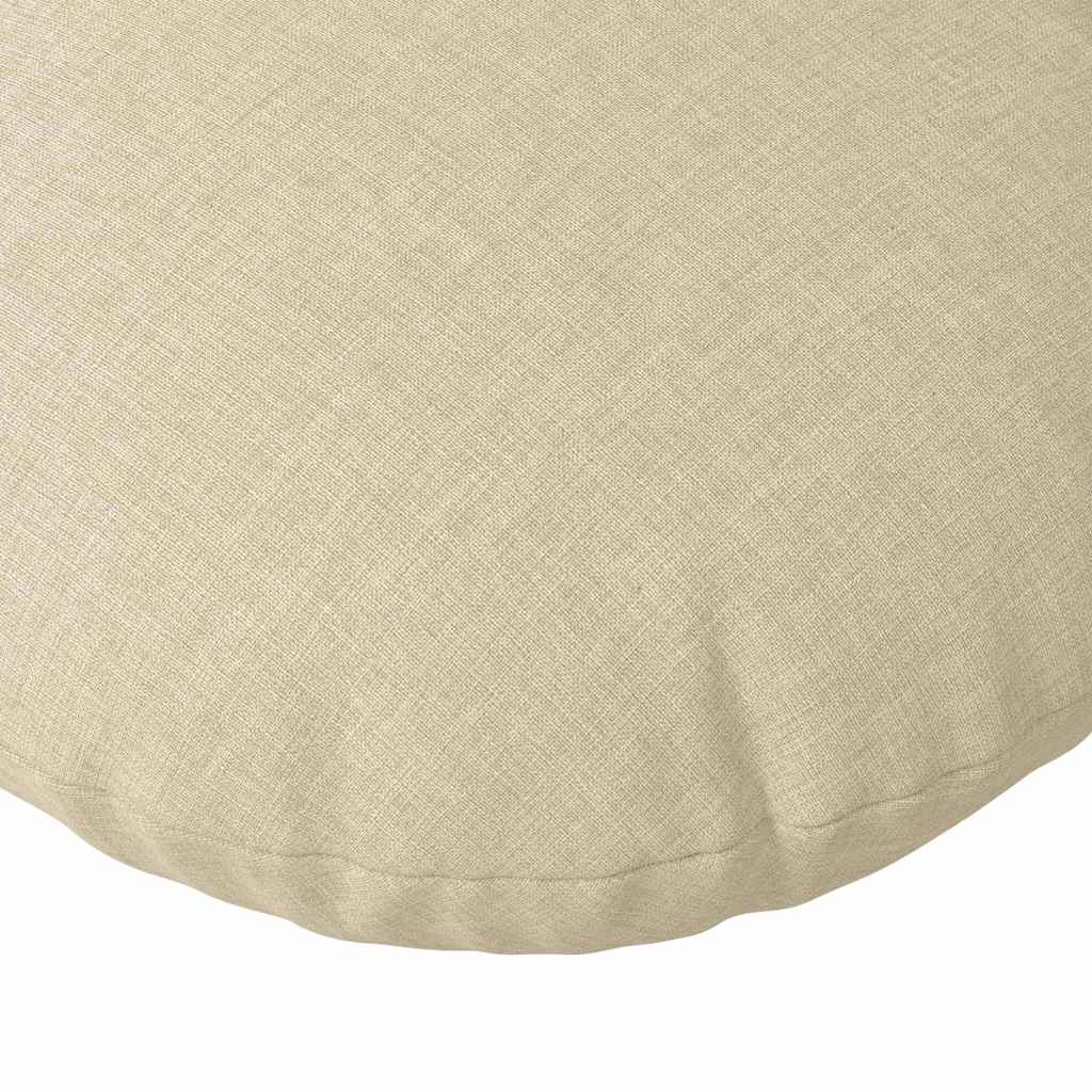 Sædepuder 2 pcs Creme Ø60 x 21 cm Stof