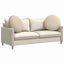 Sædepuder 2 pcs Creme Ø60 x 21 cm Stof