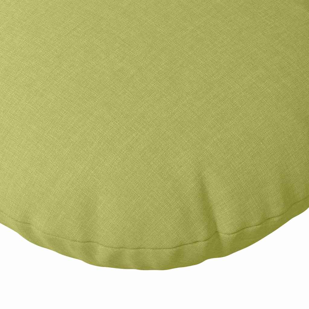 Sædepuder 2 pcs Lys grøn Ø60 x 21 cm Stof