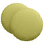 Sædepuder 2 pcs Lys grøn Ø60 x 21 cm Stof