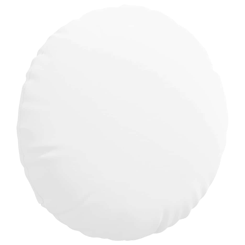 Sædepuder 2 pcs Hvid Ø60 x 21 cm Stof
