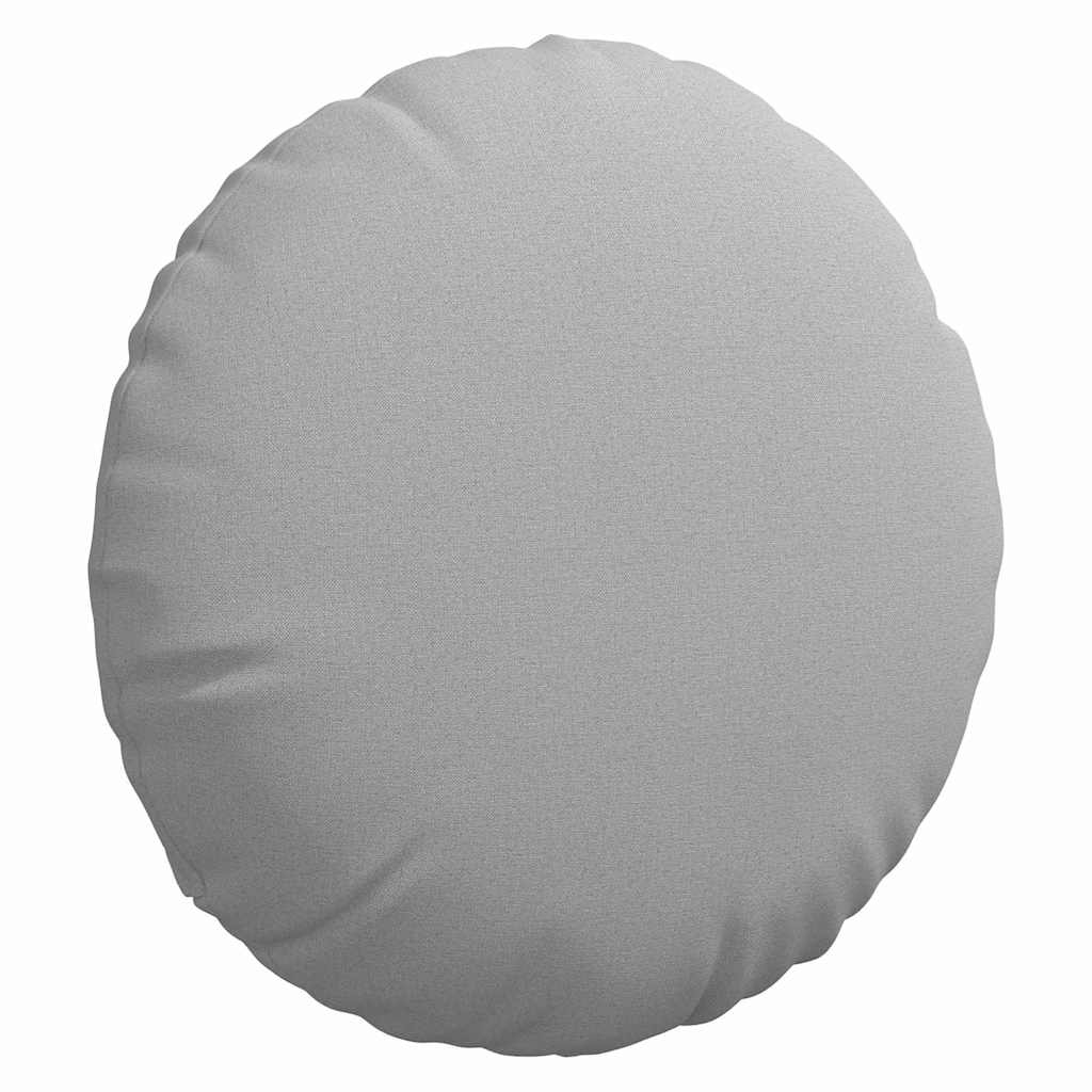 Sædepuder 2 pcs Skygrå Ø60 x 21 cm Stof