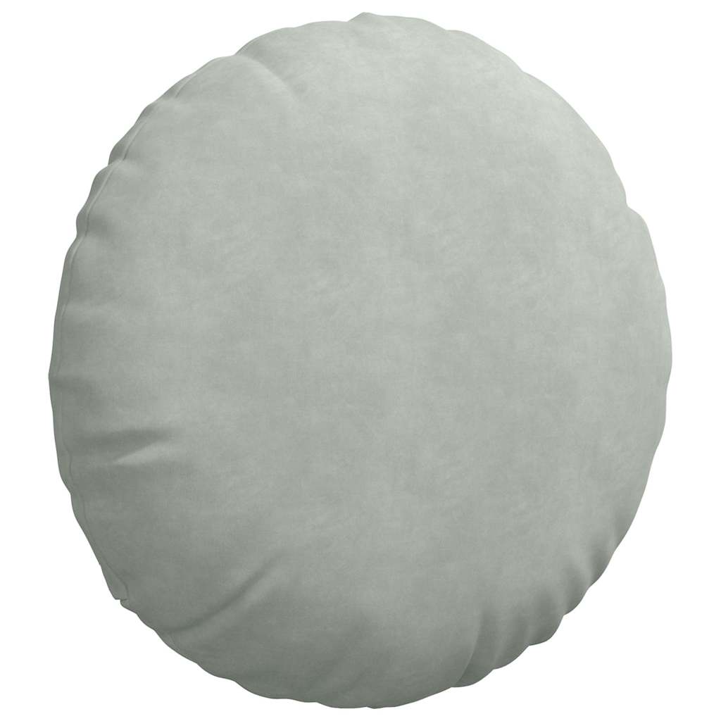 Sædepuder 2 pcs Lysegrå Ø60 x 21 cm Fløjl