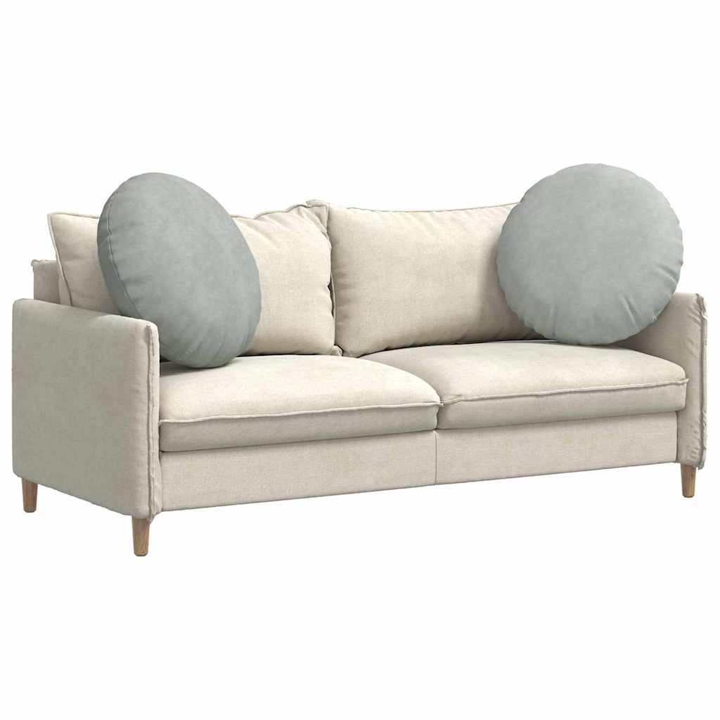 Sædepuder 2 pcs Lysegrå Ø60 x 21 cm Fløjl