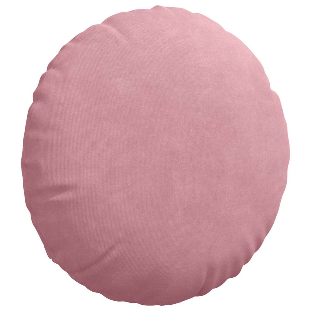 Sædepuder 2 pcs Lyserød Ø60 x 21 cm Fløjl