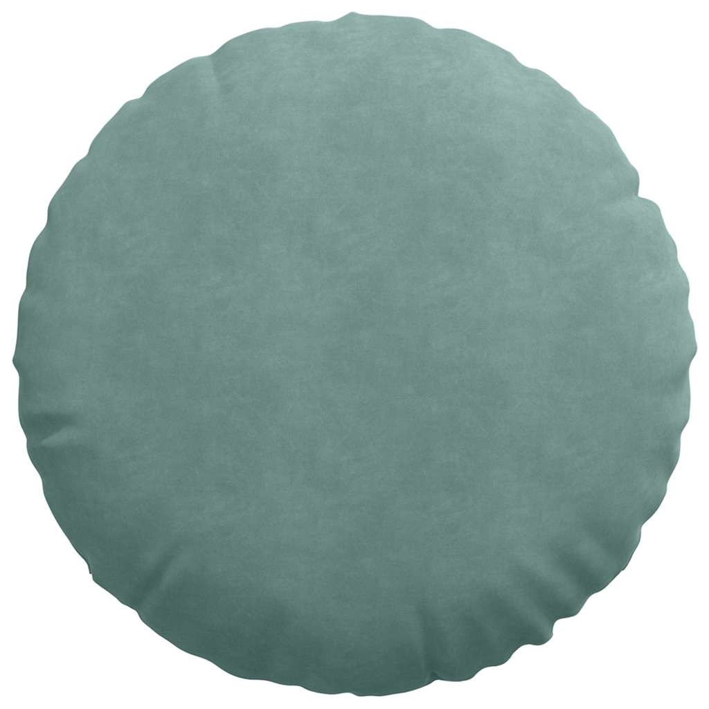 Sædepuder 2 pcs Havgrøn Ø60 x 21 cm Fløjl