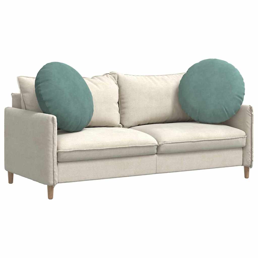 Sædepuder 2 pcs Havgrøn Ø60 x 21 cm Fløjl