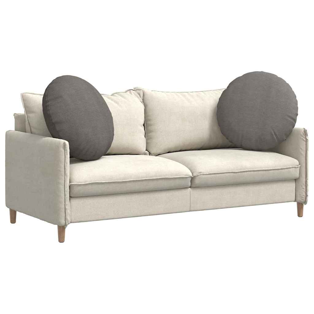 Sædepuder 2 pcs Lysegrå Ø60 x 21 cm Velourstof