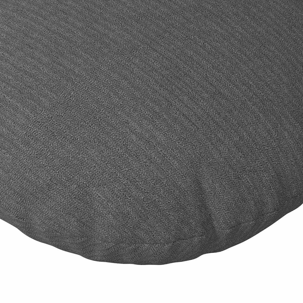 Sædepuder 2 pcs Mørkegrå Ø60 x 21 cm Velourstof