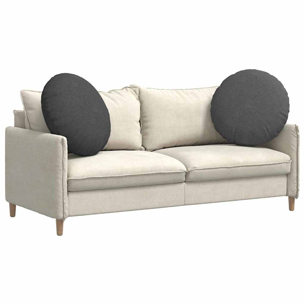 Sædepuder 2 pcs Mørkegrå Ø60 x 21 cm Velourstof