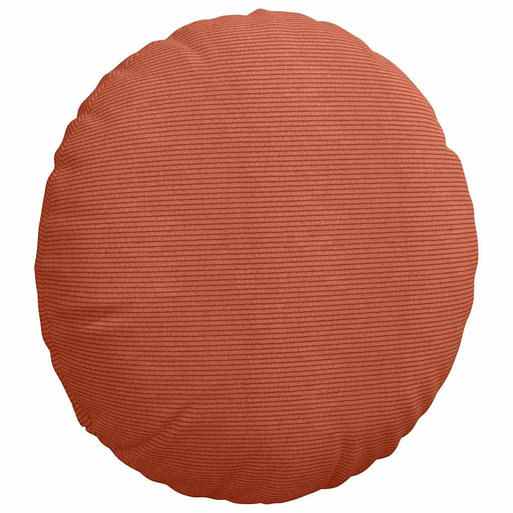 Sædepuder 2 pcs Rød orange Ø60 x 21 cm Velourstof