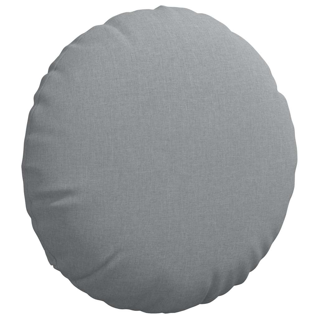 Sædepuder 2 pcs Lysegrå Ø80 x 29 cm Stof