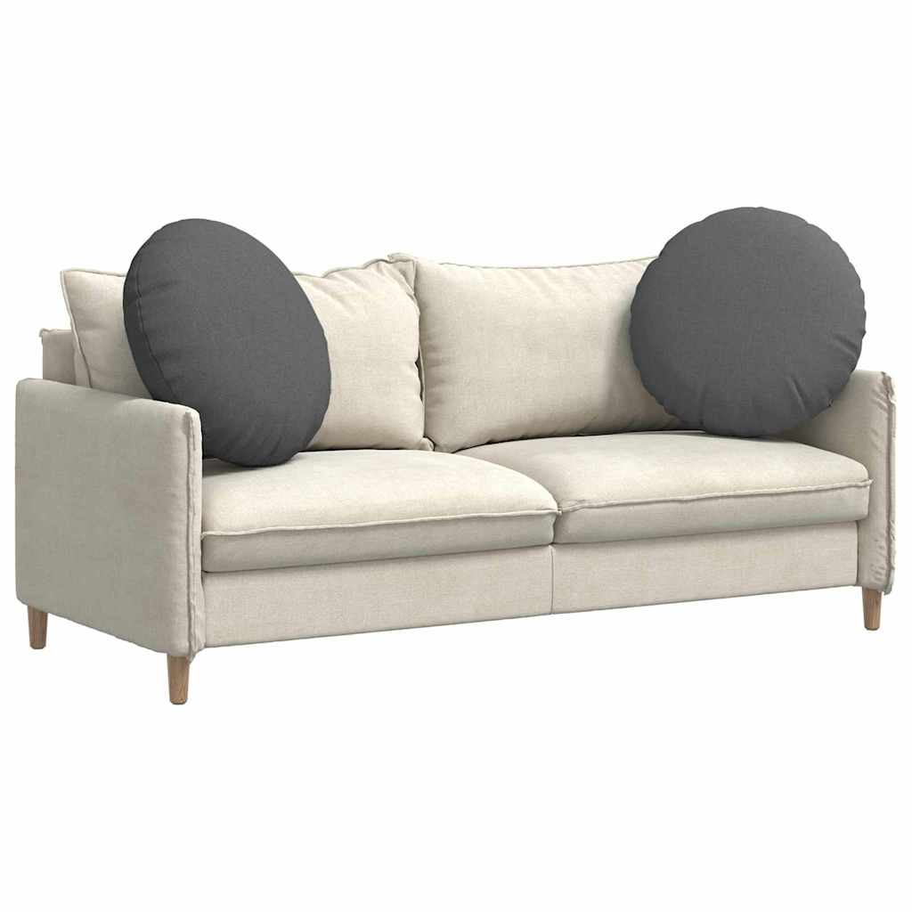 Sædepuder 2 pcs Mørkegrå Ø80 x 29 cm Stof